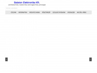 balatonelektronika.hu Webseite Vorschau