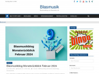 blasmusikblog.com Webseite Vorschau