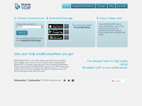 mobilevoip.com Webseite Vorschau