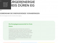 buergerenergie-dueren.de Webseite Vorschau