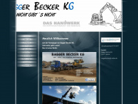 baggerbecker.com Webseite Vorschau