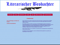 literarischer-beobachter.de Webseite Vorschau