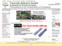tierbude-grosshandel.com Webseite Vorschau