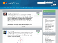 mapleprimes.com Webseite Vorschau