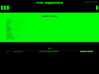 thehorrors.co.uk Webseite Vorschau
