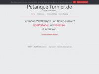 petanque-turnier.de Webseite Vorschau