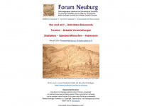 forum-neuburg.de Webseite Vorschau