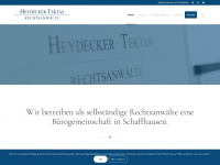heydeckertektas.ch Webseite Vorschau