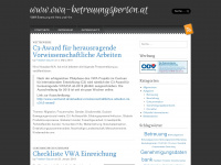 vwa-betreuungsperson.at Webseite Vorschau