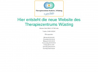 therapiezentrum-wuesting.de Webseite Vorschau