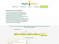 biogas-sorten.de Webseite Vorschau