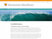 harmoniamanifest.net Webseite Vorschau