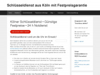 koeln-schluesseldienst.net Webseite Vorschau