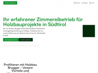 holzbau-brugger.it Webseite Vorschau