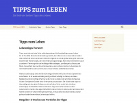 tippszumleben.com Webseite Vorschau
