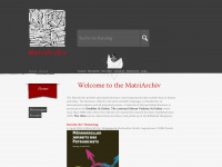 matriarchiv.ch Webseite Vorschau