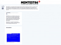memtest.org Webseite Vorschau