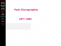 punk-disco.com Webseite Vorschau