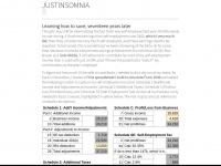 justinsomnia.org Webseite Vorschau