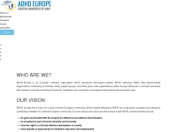 adhdeurope.eu Webseite Vorschau