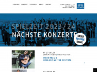 rheinische-philharmonie.de Webseite Vorschau