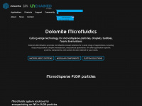 dolomite-microfluidics.com Webseite Vorschau