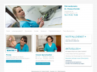zahnarztpraxis-schlaer.de Webseite Vorschau