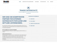 triades-datenschutz.de Webseite Vorschau