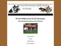 schaeferhundeverein-peiting.de Webseite Vorschau
