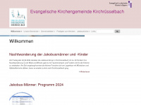 kirchrüsselbach-evangelisch.de Webseite Vorschau