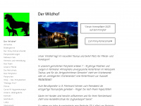 reitanlage-wildhof.jimdo.com Webseite Vorschau