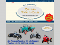 historic-vehicle-parts.com Webseite Vorschau