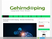 gehirn-doping.org Webseite Vorschau