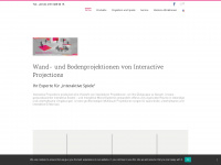 interactive-projections.de Webseite Vorschau