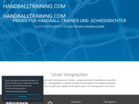 handballtraining.com Webseite Vorschau