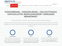 protfilt.hu Webseite Vorschau