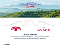 karlsbad-mineralwasser.de Webseite Vorschau