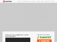saphir-maschinenbau.de Webseite Vorschau