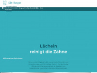 zahnarztberger.at Webseite Vorschau