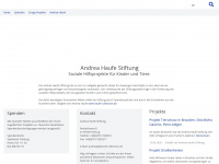andrea-haufe-stiftung.de Webseite Vorschau