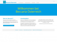 beccaria.at Webseite Vorschau