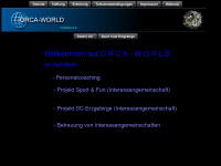 orca-world.eu Webseite Vorschau