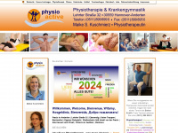 physio-anderten.de Webseite Vorschau
