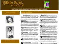 hillbilly-music.com Webseite Vorschau