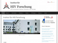 hiv-forschung.de Webseite Vorschau