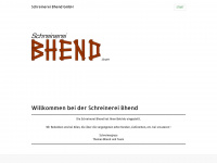 schreinerei-bhend.ch Webseite Vorschau