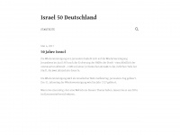 israel50deutschland.org Webseite Vorschau