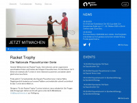racket-trophy.ch Webseite Vorschau