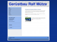 geruestbau-muetze.de Webseite Vorschau