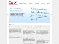 co-x.eu Webseite Vorschau